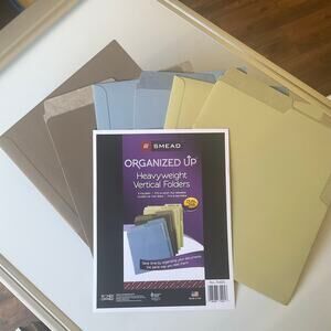 Smead Heavyweight Vertical Folders, Earth Tones, 6/PK (75405)